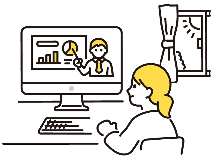 外国人材定着について問題定義している女性のイラスト